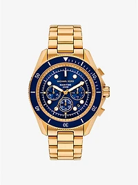 Oversized Maritime Gold-Tone Watch