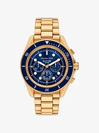 Oversized Maritime Gold-Tone Watch