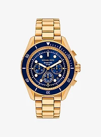 Oversized Maritime Gold-Tone Watch