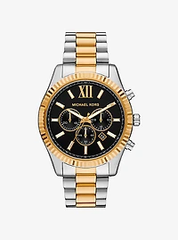 Oversized Lexington Two-Tone Watch