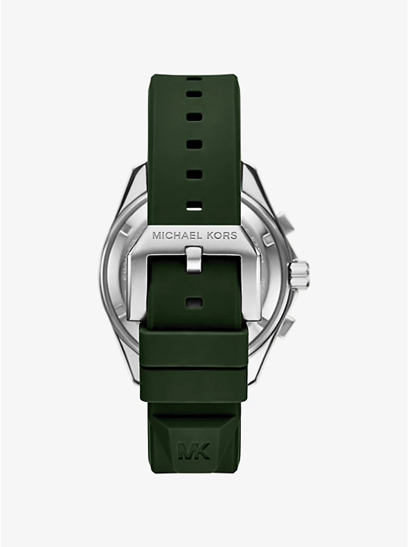 Oversized Maritime Two-Tone and Silicone Watch