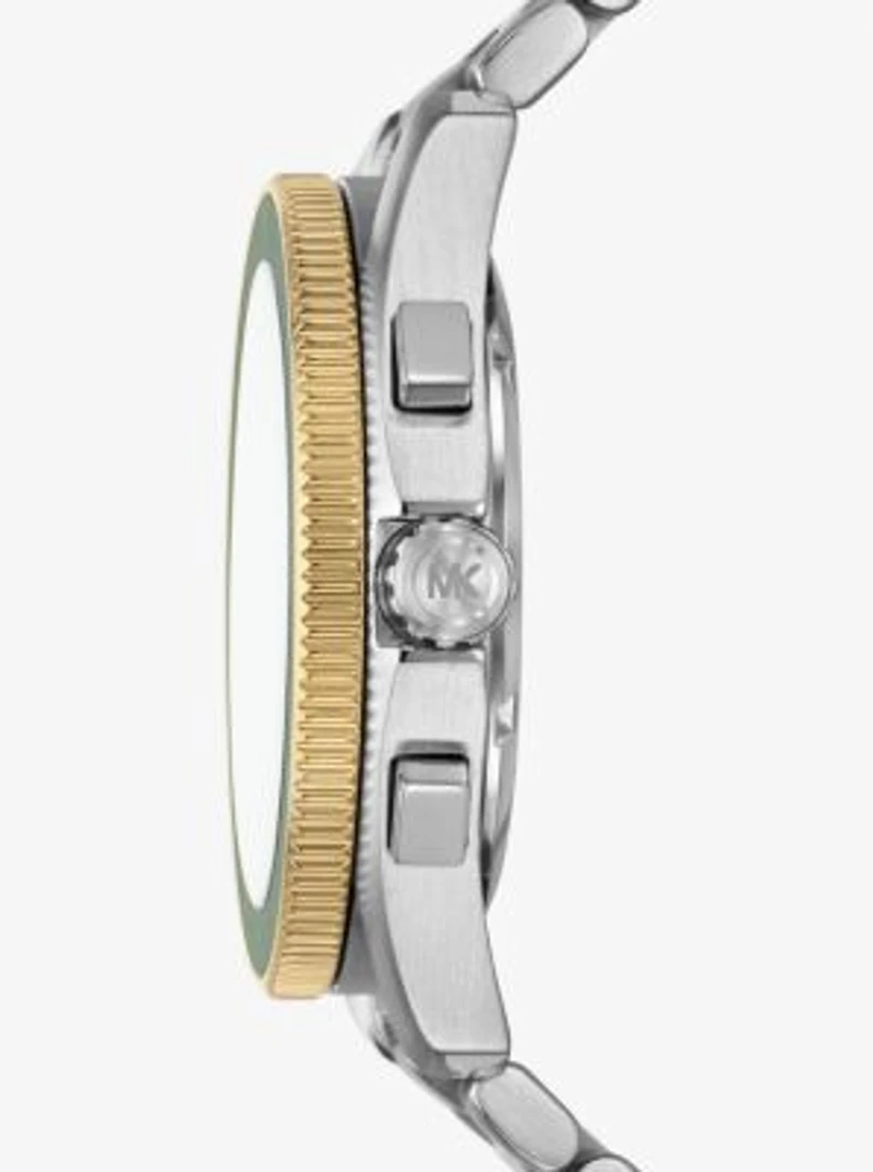 Oversized Maritime Two-Tone Watch