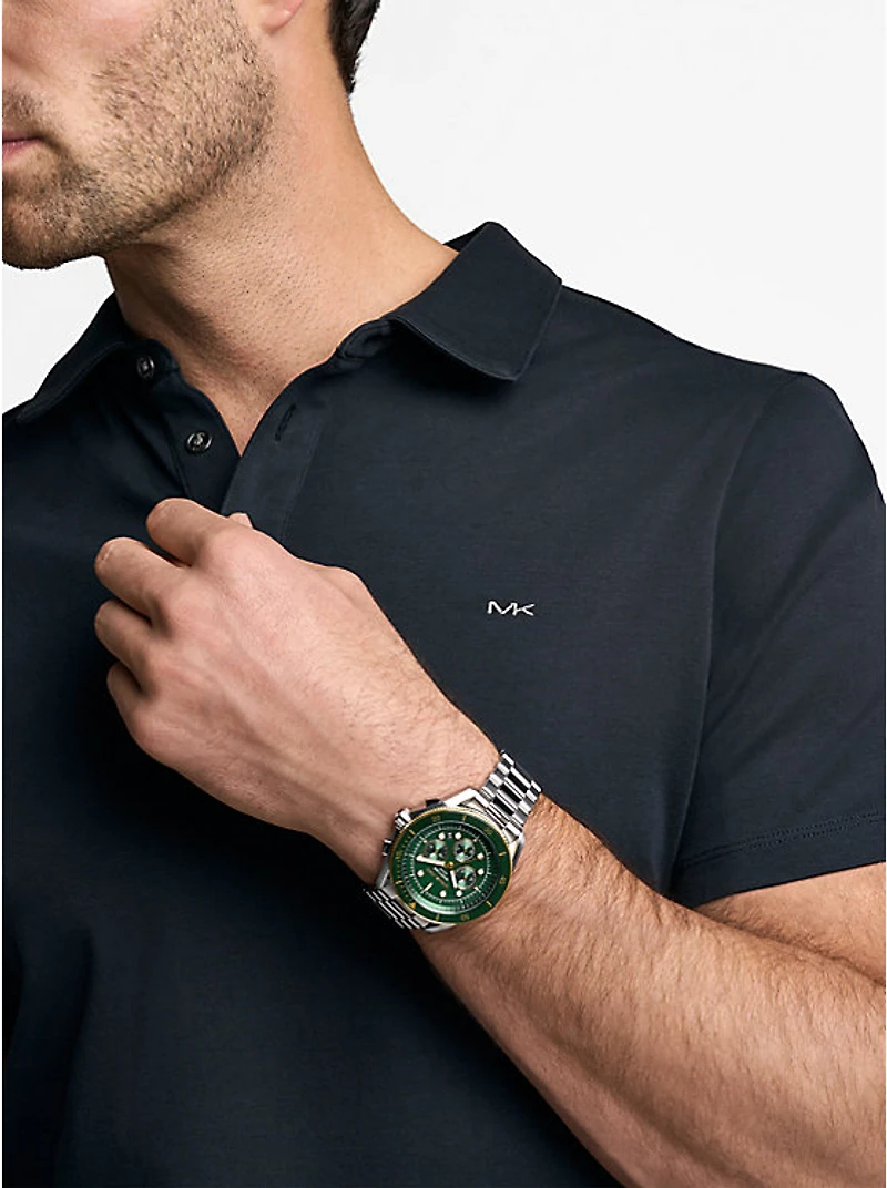 Oversized Maritime Two-Tone Watch