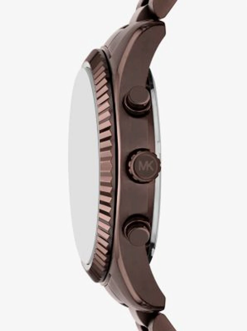 Oversized Lexington Brown-Tone Watch