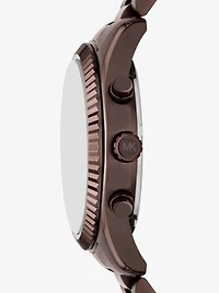 Oversized Lexington Brown-Tone Watch