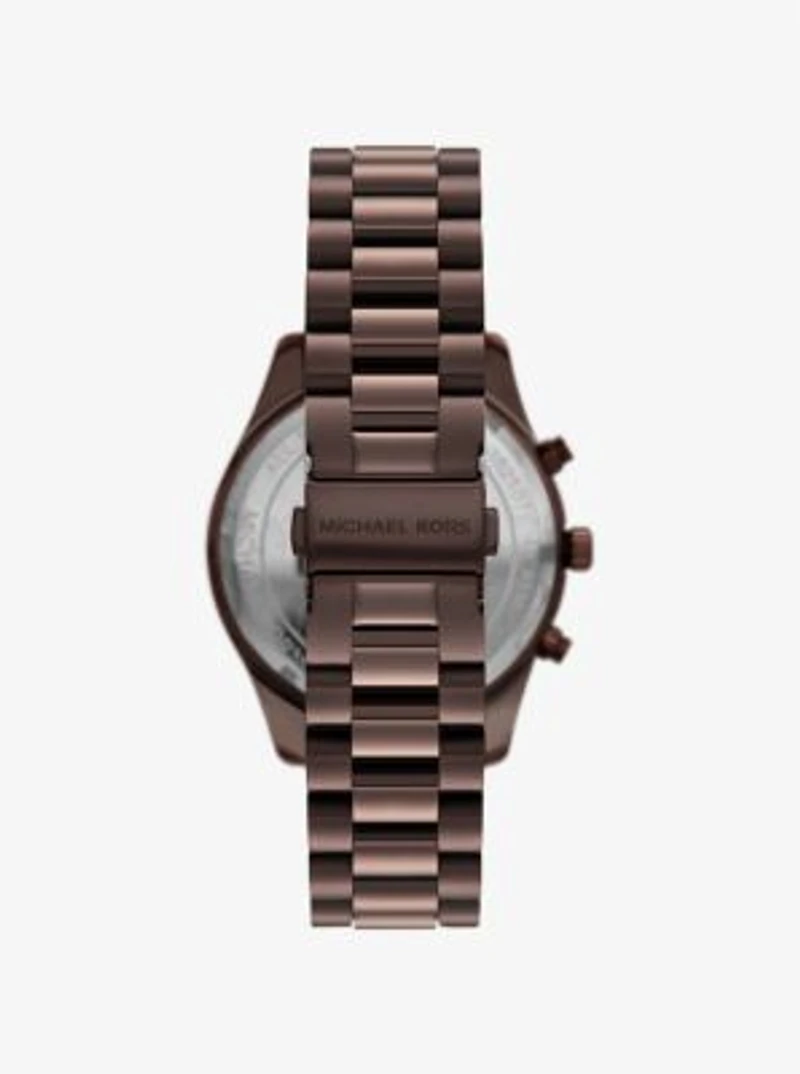 Oversized Lexington Brown-Tone Watch