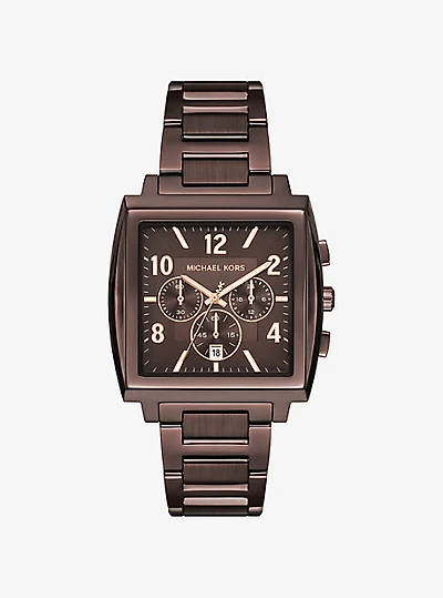 Oversized Rhys Brown-Tone Watch