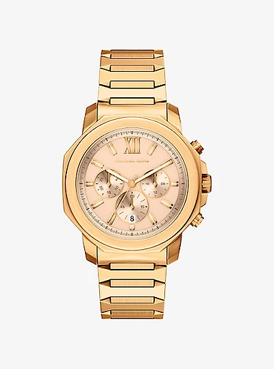 Oversized Prescott Gold-Tone Watch