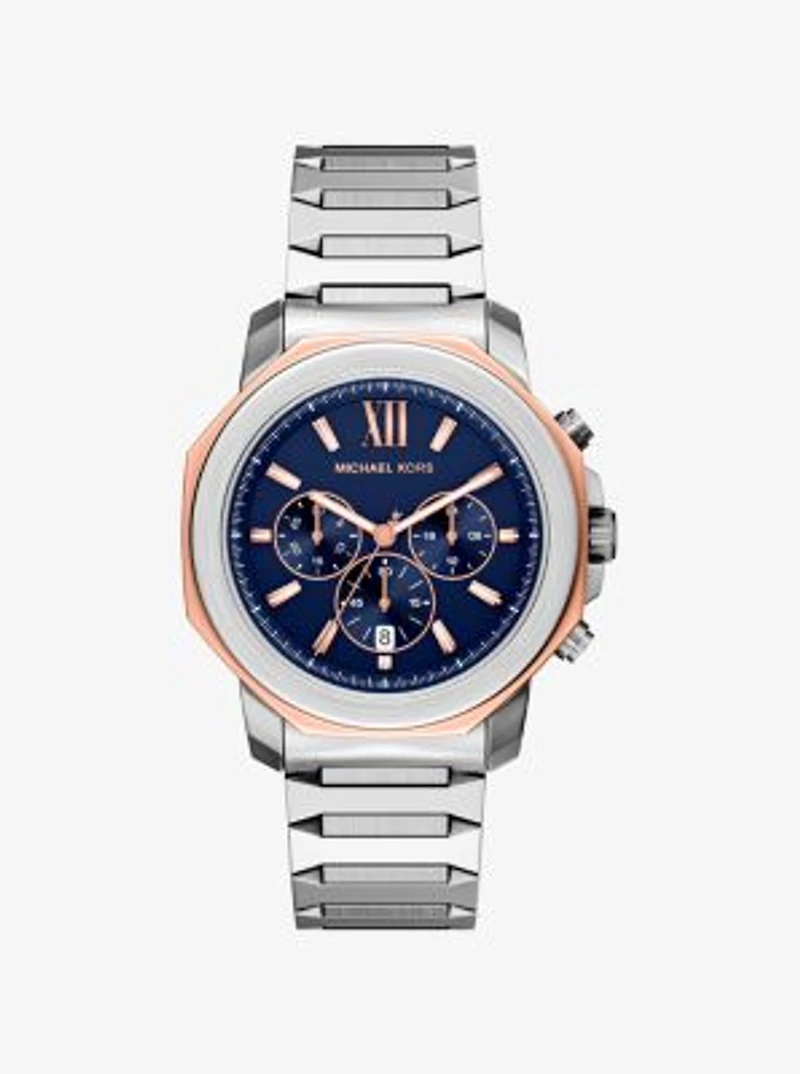 Oversized Prescott Two-Tone Watch