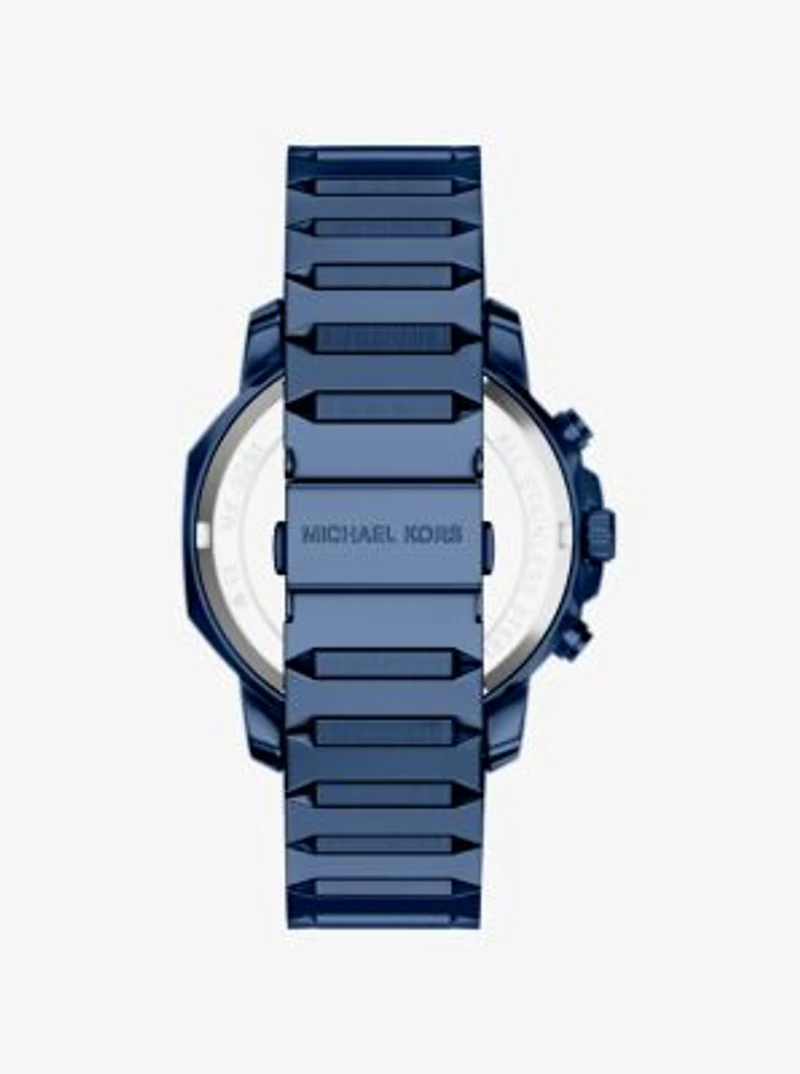 Oversized Prescott Blue-Tone Watch