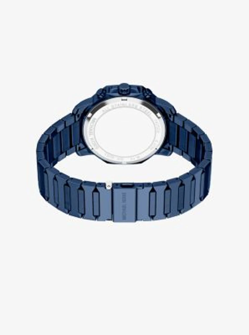 Oversized Prescott Blue-Tone Watch