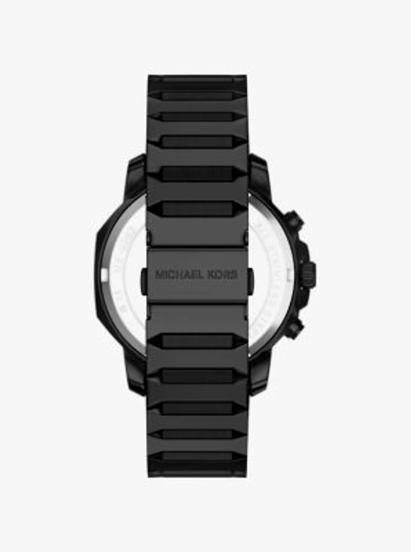 Oversized Prescott Black-Tone Watch