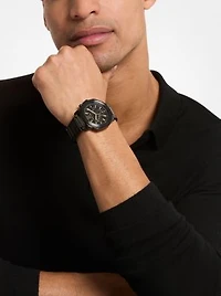 Oversized Prescott Black-Tone Watch