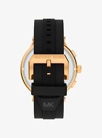 Oversized Billie Gold-Tone and Silicone Watch