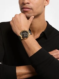 Oversized Billie Gold-Tone and Silicone Watch