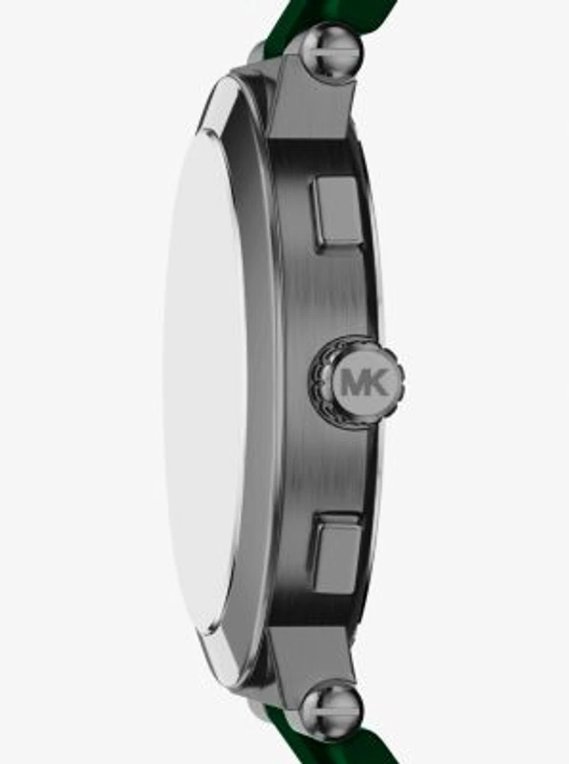 Oversized Billie Gunmetal and Silicone Watch