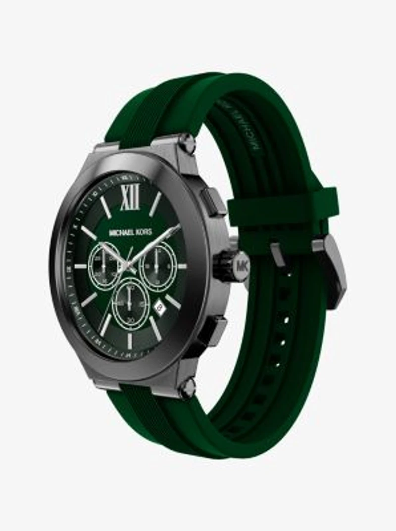 Oversized Billie Gunmetal and Silicone Watch