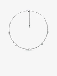 Pavé Precious Metal-Plated Sterling Silver Necklace