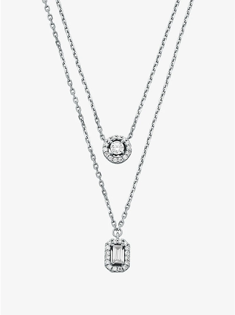 Precious Metal-Plated Double Layered Necklace