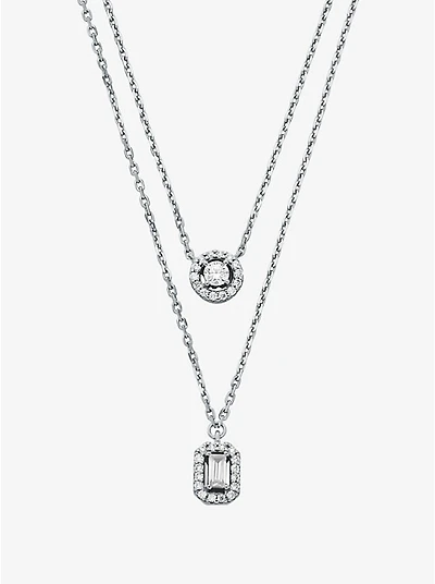 Precious Metal-Plated Double Layered Necklace