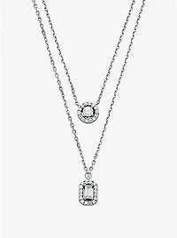 Precious Metal-Plated Double Layered Necklace