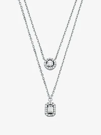 Precious Metal-Plated Double Layered Necklace