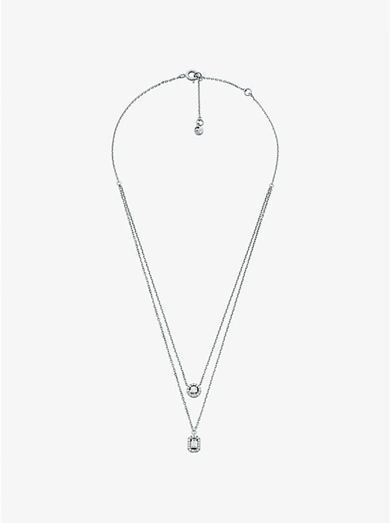 Precious Metal-Plated Double Layered Necklace