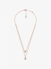 Precious Metal-Plated Double Layered Necklace