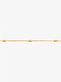 Precious Metal-Plated Sterling Silver Logo Necklace