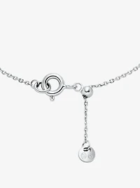 Precious Metal-Plated Sterling Silver Pavé Bracelet