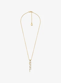 Pavé Baguette Drop Necklace