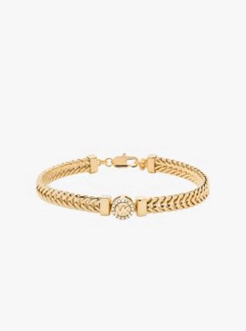 Pavé Logo Foxtail Chain Bracelet