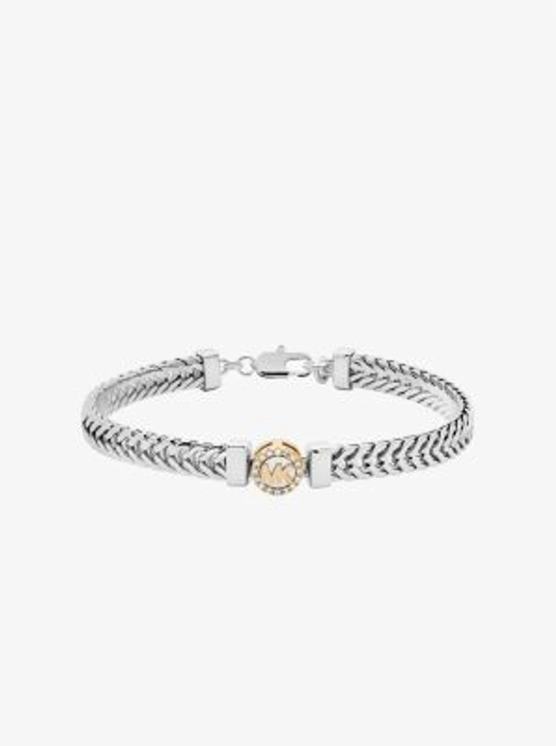Pavé Logo Foxtail Chain Bracelet