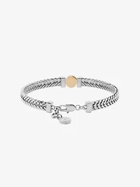 Pavé Logo Foxtail Chain Bracelet