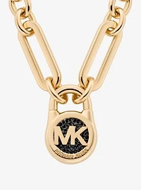 Pavé Lock Necklace