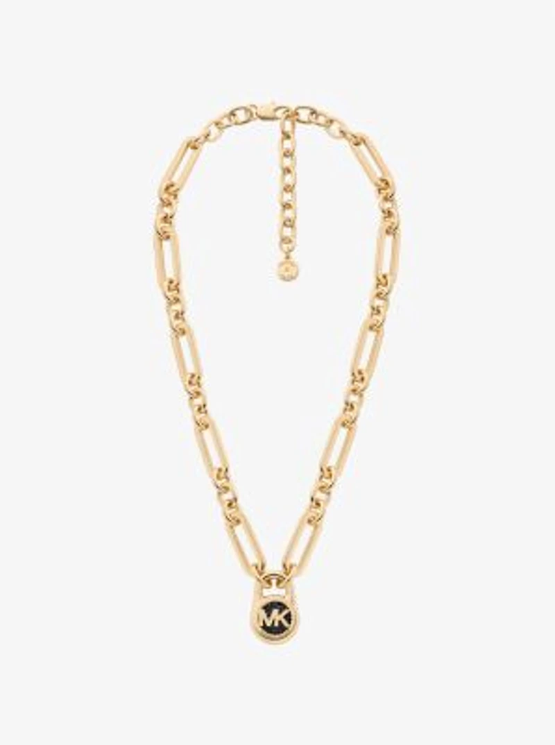 Pavé Lock Necklace