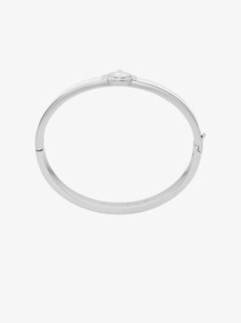 Lock Charm Leather Bangle