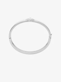 Lock Charm Leather Bangle