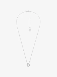 Knotted Heart Necklace and Earrings Gift Set