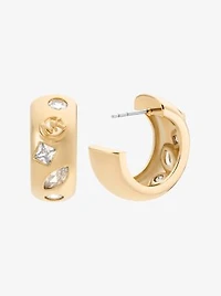 Cubic Zirconia Huggie Earrings