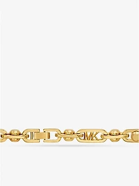 Astor Link Large Precious Metal-Plated Brass Necklace