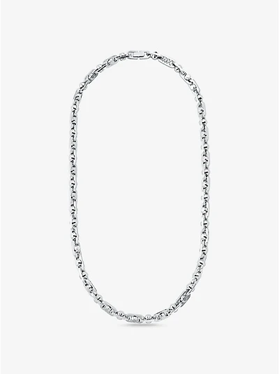 Astor Link Medium Precious Metal-Plated Brass Necklace