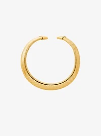 Precious Metal-Plated Brass Collar Necklace