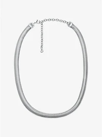 Precious Metal-Plated Brass Snake Chain Necklace