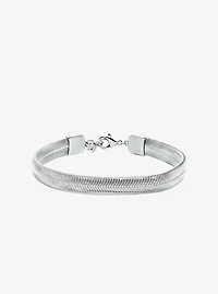 Precious Metal-Plated Brass Snake Chain Bracelet