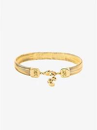 Precious Metal-Plated Brass Snake Chain Bracelet