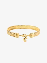 Precious Metal-Plated Brass Snake Chain Bracelet