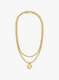 MK Pop Charm Chain-Link Necklace
