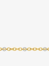 Pavé MK Pop Charm Chain-Link Necklace