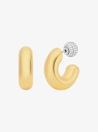 2-in-1 Pavé Convertible Hoop Earrings